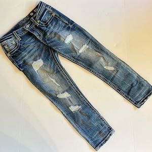 Miss Me standard crop jeans like new.